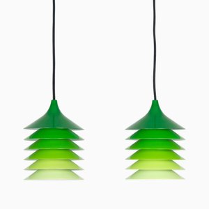 Lámparas colgantes Duet danesas vintage de Bent Gentzel Boysen para Ikea, 1983. Juego de 2