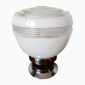 Space Age Globe and Chrome Lamp, 1980s