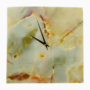 Green Onyx Wall Clock by Forzini