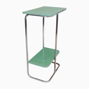 Bauhaus Tubular Steel Console Table by Robert Slezák for Slezak, 1930s