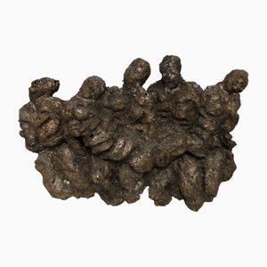 Gabriela Rodo Boulanger, Pieta of Figures, 1980er, Metallskulptur