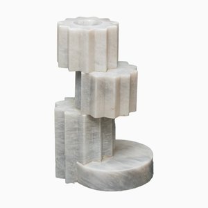 Candleholder in Black Marble by Forzini