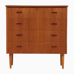 Commode à Tiroirs Mid-Century en Teck, 1960s-70s