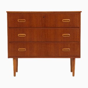 Commode à Tiroirs Mid-Century en Teck, 1960s-70s