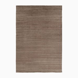 Textural Rug in White and Beige Striae by Rug&Kilim