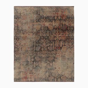 Rug in Blue with Colorful Tree of Life by Rug&Kilim