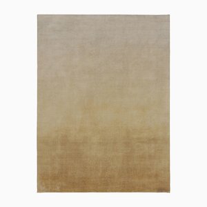 Rug in Beige-Brown and Gold Tones by Rug&Kilim