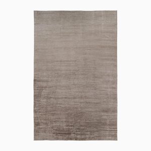 Textural Rug in White and Beige Striae by Rug&Kilim