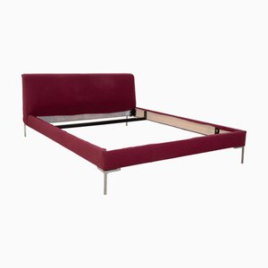 Bett Charles aus rotem Stoff von B&B Italia / C&B Italia