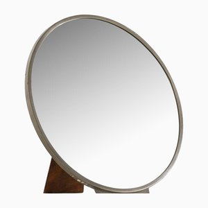 Table Mirror in Pewter and Wood from Nils Fougstedt, 1931
