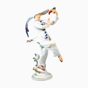 Figura de bailarina con máscara de Tales de Hoffmann atribuida a Paul Scheurich para Meissen, 1995