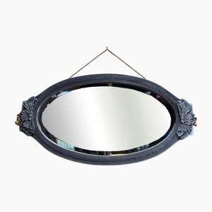Miroir Style Art Nouveau avec Cadre en Bois