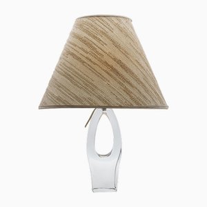 Loch Tischlampe aus Kristallglas von Daum, Frankreich, 1970er