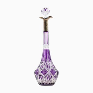 Carafe in Violet Textured Crystal from Baccarat, France, 1930s