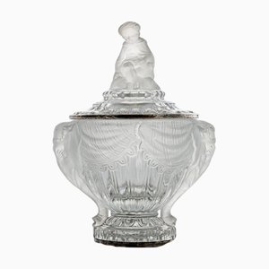 Piatto a forma di elefante in cristallo trasparente di Baccarat, Francia, 1887