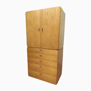 Vintage Modular Chest of Drawers by Derk Jan De Vries, 1960s, Set of 2