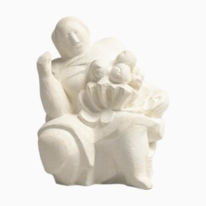 Abstract Plaster Sculpture by Jan Keustermans, 1990s