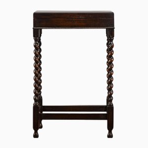 Small Opening Table with Turned Legs, 19th Century