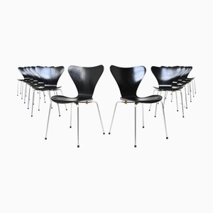 Chaises de Salle à Manger 3107 Butterfly par Arne Jacobsen pour Fritz Hansen, 1967