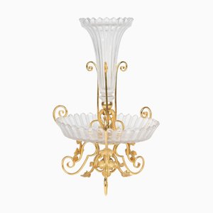 Napoleon III Centrepiece in Crystal and Gilded Bronze from Maison Baccarat