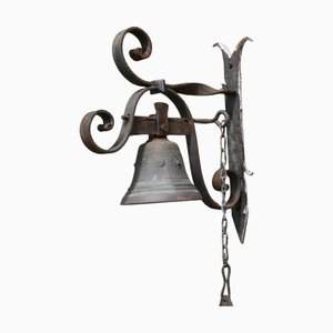 Antike alpenländische Türklingel aus Bronze, 1900