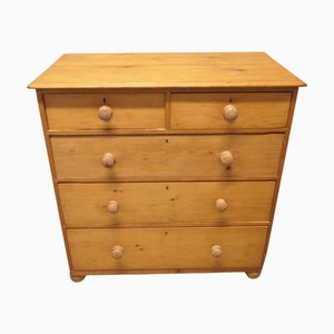 Große viktorianische Kommode aus Kiefernholz