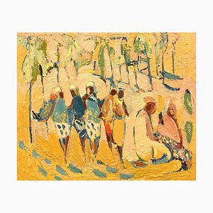 Paul Wadsworth, Mending the Nets, 2025, Oil Painting