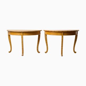 Northern Swedish Hand-Made Demi-Lune Table