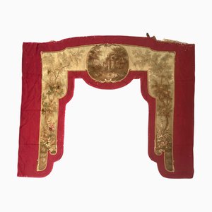 Antique French Handwoven Aubusson Tapestry for Valance, 1890s