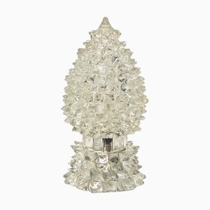 Lámpara de mesa Rostrato grande de cristal de Murano de Barovier Pinecone, Italia, años 40