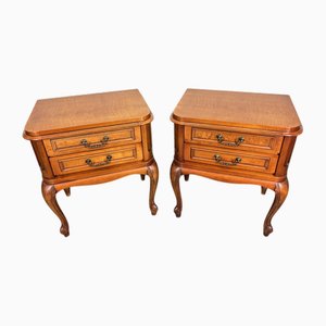 Französische Vintage Nachttische im Louis XVI Stil, 2er Set