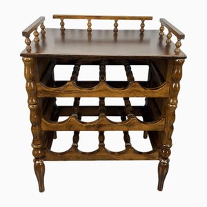 Vintage French Bar Cabinet with Wine Rack