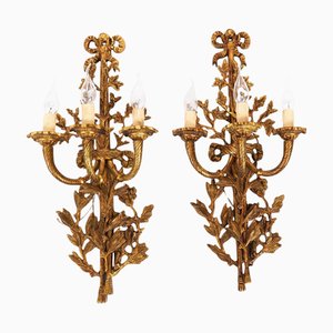 Applique Murale Louis Revival Antique à 3 Branches, 20ème Siècle, France, 1920s