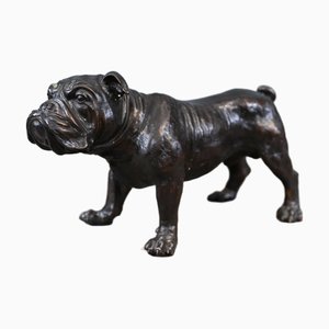 English Bulldog Statue in Bronze