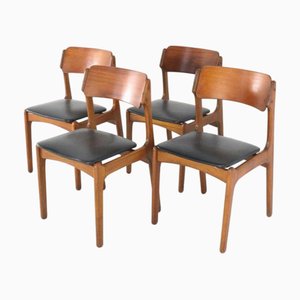 Chaises Modèle 49 dans le style d'Erik Buch, Set de 4