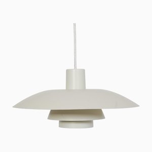 Lampada a sospensione PH4 bianca di Poul Henningsen, anni '90