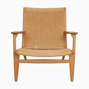 Vintage CH25 Stuhl aus Eiche von Hans Wegner, 1980er
