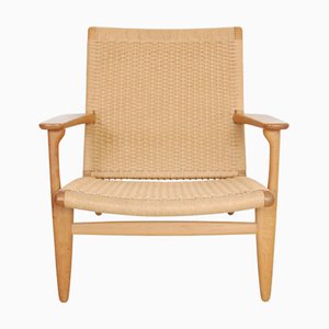 Vintage CH25 Stuhl aus Eiche von Hans Wegner, 1980er