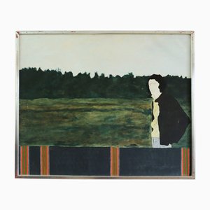 The Distance Between Us, Oil Painting, Framed