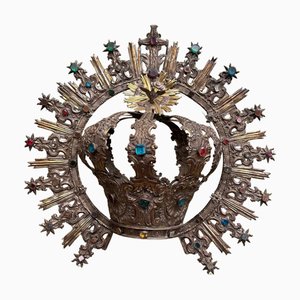 Corona española de plata de Francisco Beltrán De La Cueva, 1742