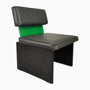 Vintage Chairs in Faux Leather, 1980s