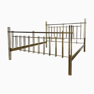 Regency Messing Doppelbett von Bruno Zevi für Zevi International, 1970er