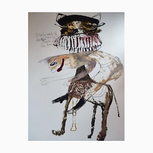 Juliane Hundertmark, Ohne Titel 7, 2025, Öl auf Archivpapier