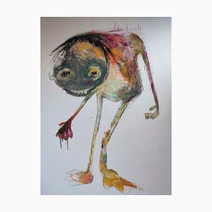 Juliane Hundertmark, Ohne Titel 9, 2025, Öl auf Archivpapier