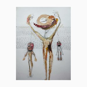 Juliane Hundertmark, Ohne Titel 12, 2025, Öl auf Archivpapier