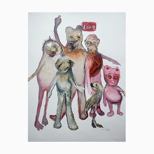 Juliane Hundertmark, Untitled 13, 2025, Oil on Archival Paper