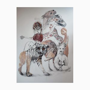 Juliane Hundertmark, Ohne Titel 20, 2025, Öl auf Archivpapier