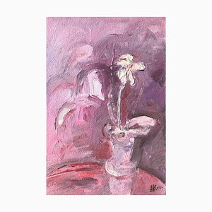 Alla Kechedzhan, Dialogo con Caravaggio, 2025, Oil on Board