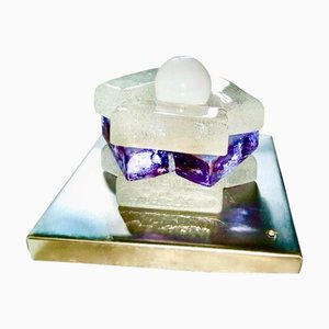 Italian Wall Light in Glass by Albano Poli for Poliarte, 1970