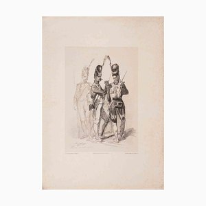 Auguste Raffet, Soldatenstudie, Lithographie, 1857